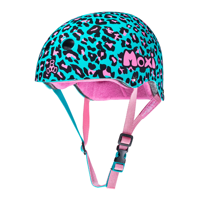 
Moxi Helmet - Blue Leopard